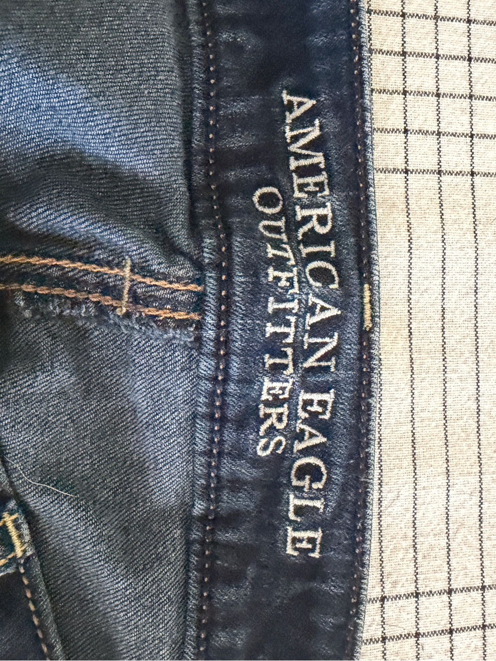 American Eagle Outfitters Skinny Super Stretch Jeans Blue Waist 12 - Picture 3 of 5